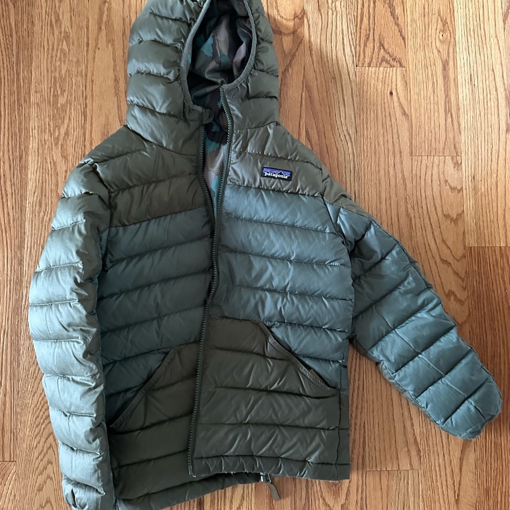 Patagonia Kids Camouflage Puffer Jacket